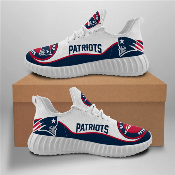 Men's New England Patriots Mesh Knit Sneakers/Shoes 017